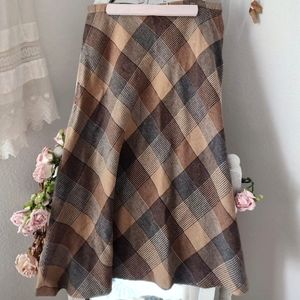 Vintage plaid skirt